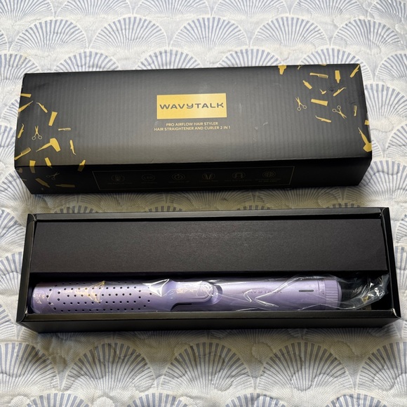 Wavytalk Accessories - Wavytalk Pro Airflow Hair Styler 2-in-1 Straightener Curler Like New